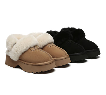 AUSTRALIAN SHEPHERD® UGG Slippers Women Chunky Platform Muna