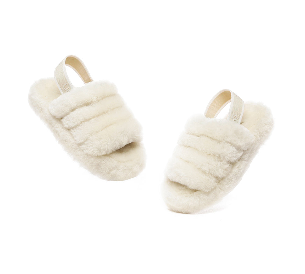 AUSTRALIAN SHEPHERD® UGG Kids Fluffy Slides Puffy UGG AUSTRALIAN SHEPHERD
