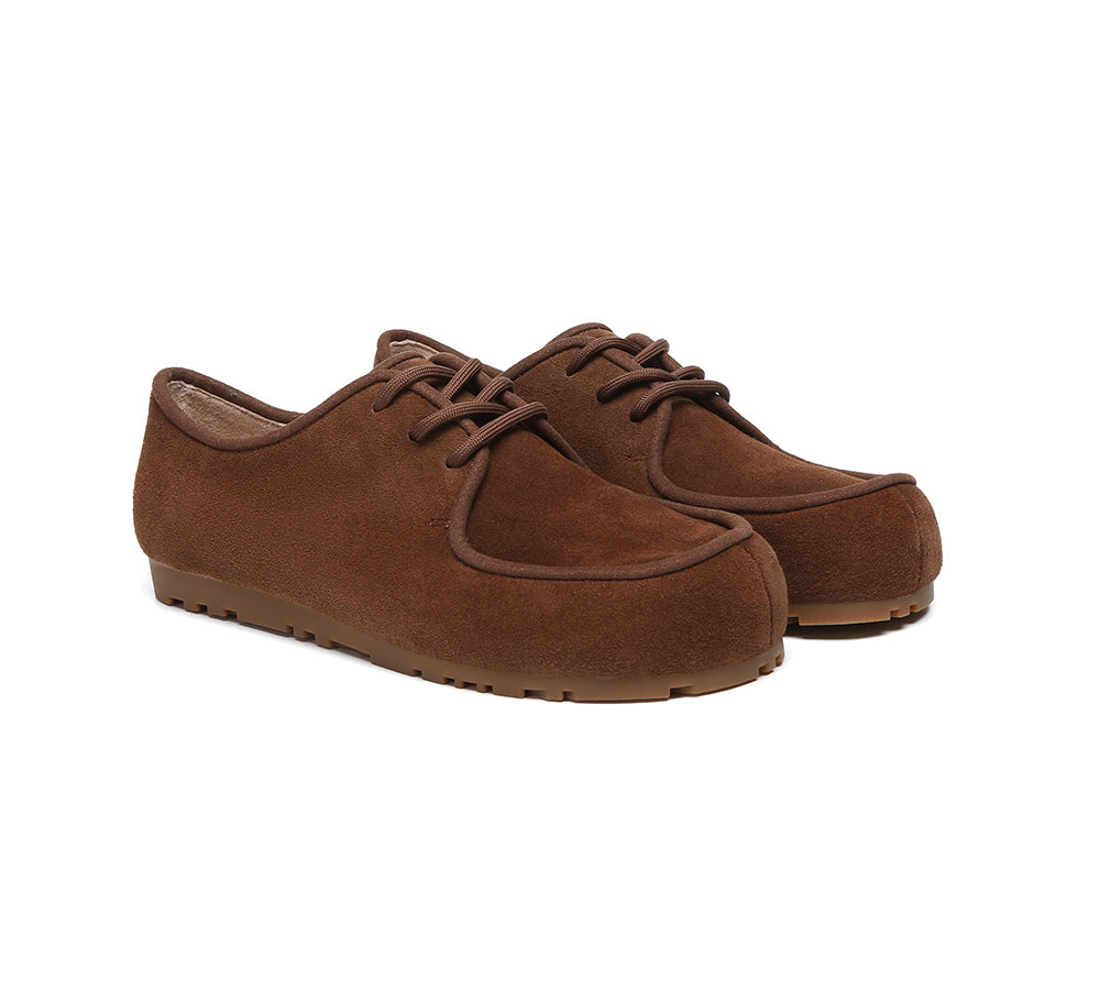 EVERAU® Women Slippers Suede Lace Up Brandon EVERAU