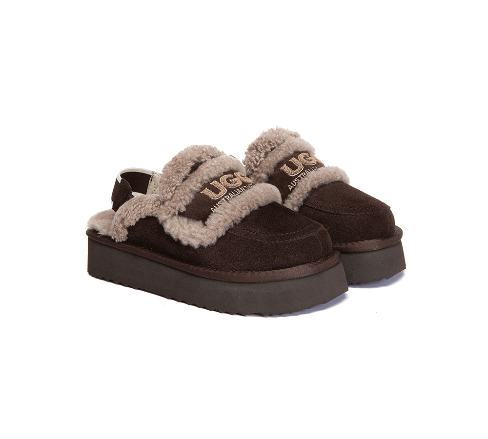 AUSTRALIAN SHEPHERD® 2-Way Style UGG Slippers Women Removable Strap Slingback Platform Rilee UGG AUSTRALIAN SHEPHERD