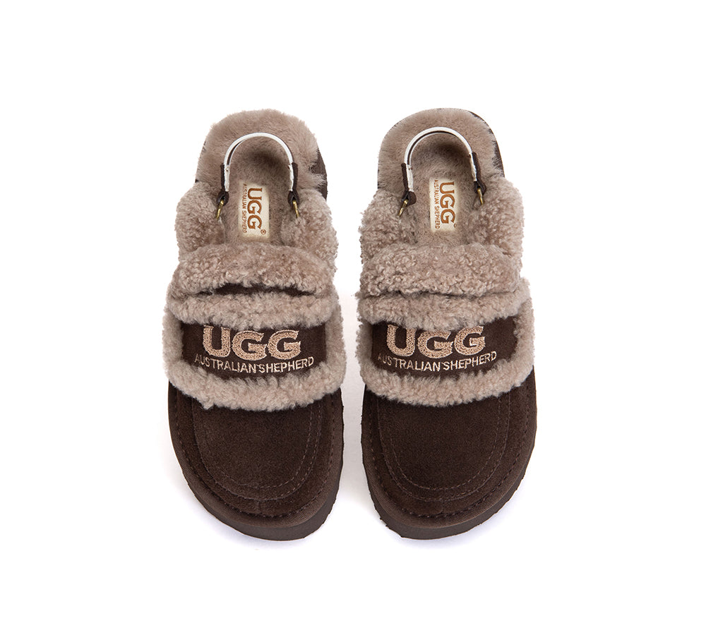 AUSTRALIAN SHEPHERD® 2-Way Style UGG Slippers Women Removable Strap Slingback Platform Rilee UGG AUSTRALIAN SHEPHERD