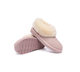 EVERAU® UGG Slippers Sheepskin Wool Suede Ankle Homey - UGG EXPRESS