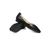 EVERAU® Women Leather Pointed Toe Ballet Flats Everly