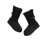 UGG EVERAU®  UGG Boots Women Sheepskin Wool Platform Short Valerie