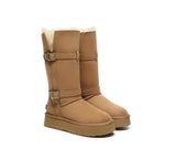 UGG EVERAU® UGG Boots Women Sheepskin Wool Knee High Platform Tall Valerie