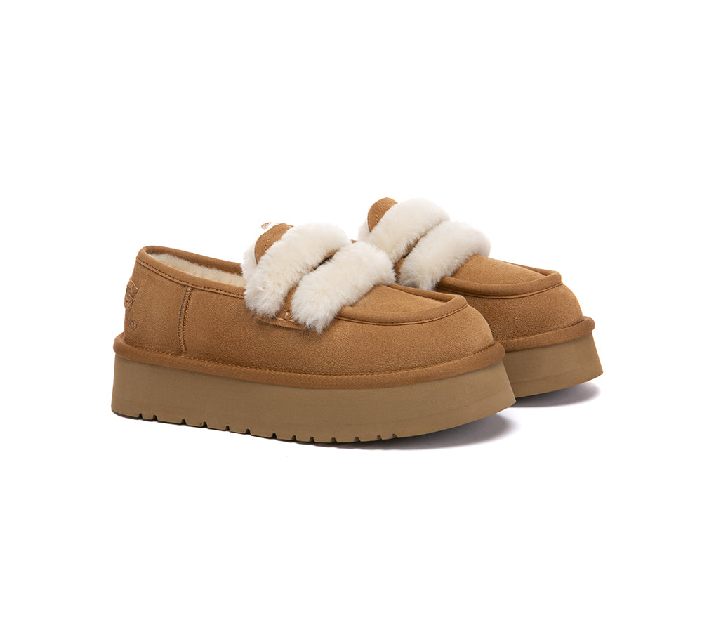 AUSTRALIAN SHEPHERD® UGG Slippers Women Platform Loafers Mora UGG AUSTRALIAN SHEPHERD