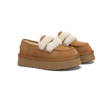 AUSTRALIAN SHEPHERD® UGG Slippers Women Platform Loafers Mora UGG AUSTRALIAN SHEPHERD