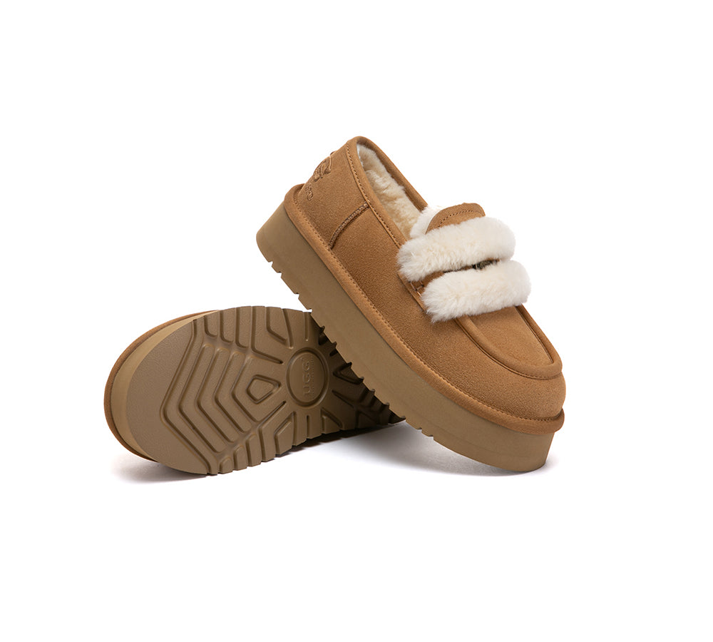 AUSTRALIAN SHEPHERD® UGG Slippers Women Platform Loafers Mora UGG AUSTRALIAN SHEPHERD