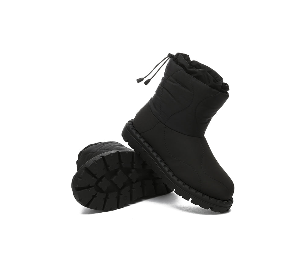EVERAU® UGG Boots Women Sheepskin Wool Waterproof Drawstring Sonita - UGG EXPRESS
