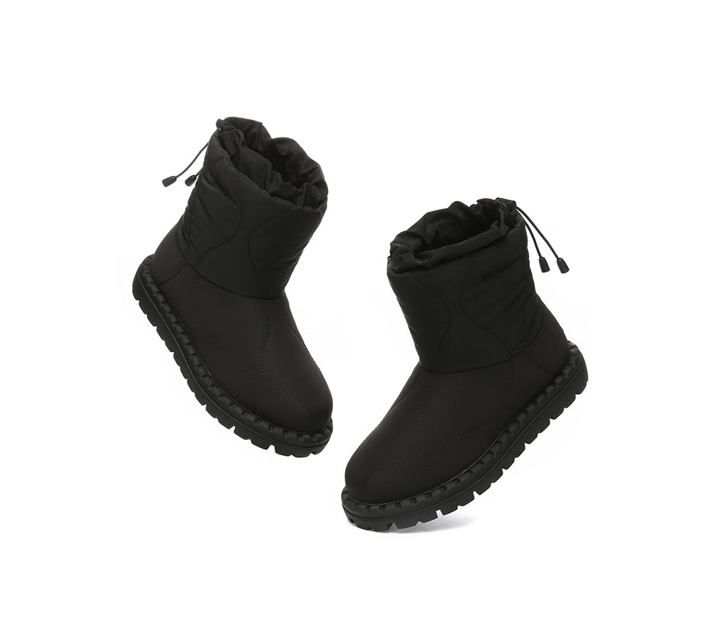 EVERAU® UGG Boots Women Sheepskin Wool Waterproof Drawstring Sonita - UGG EXPRESS