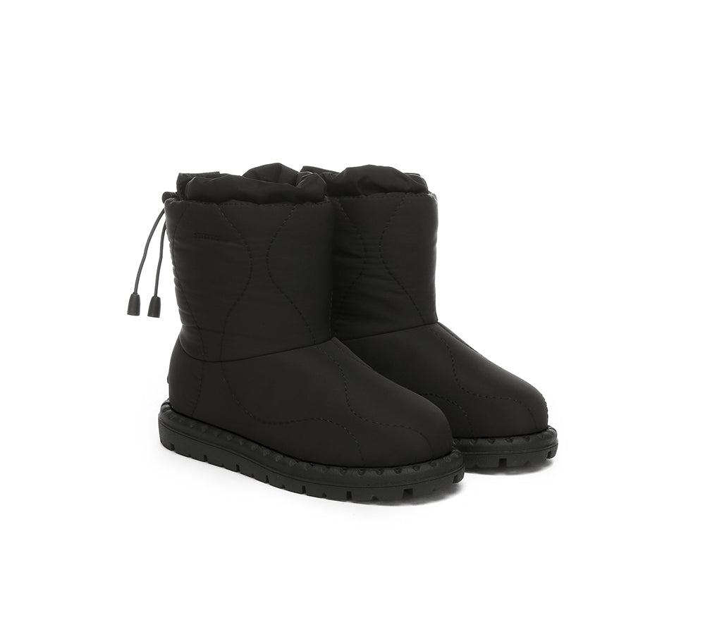 EVERAU® UGG Boots Kids Sheepskin Wool Waterproof Drawstring Sonita - UGG EXPRESS