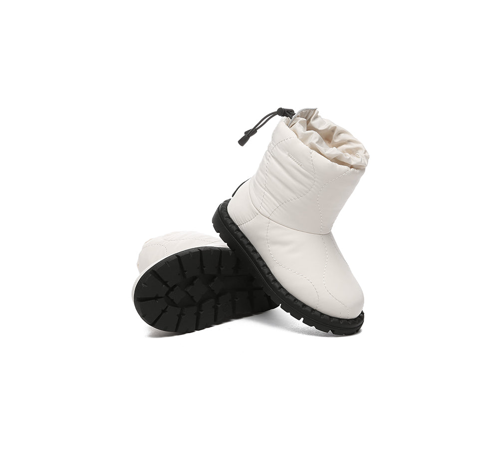 EVERAU® UGG Boots Kids Sheepskin Wool Waterproof Drawstring Sonita - UGG EXPRESS