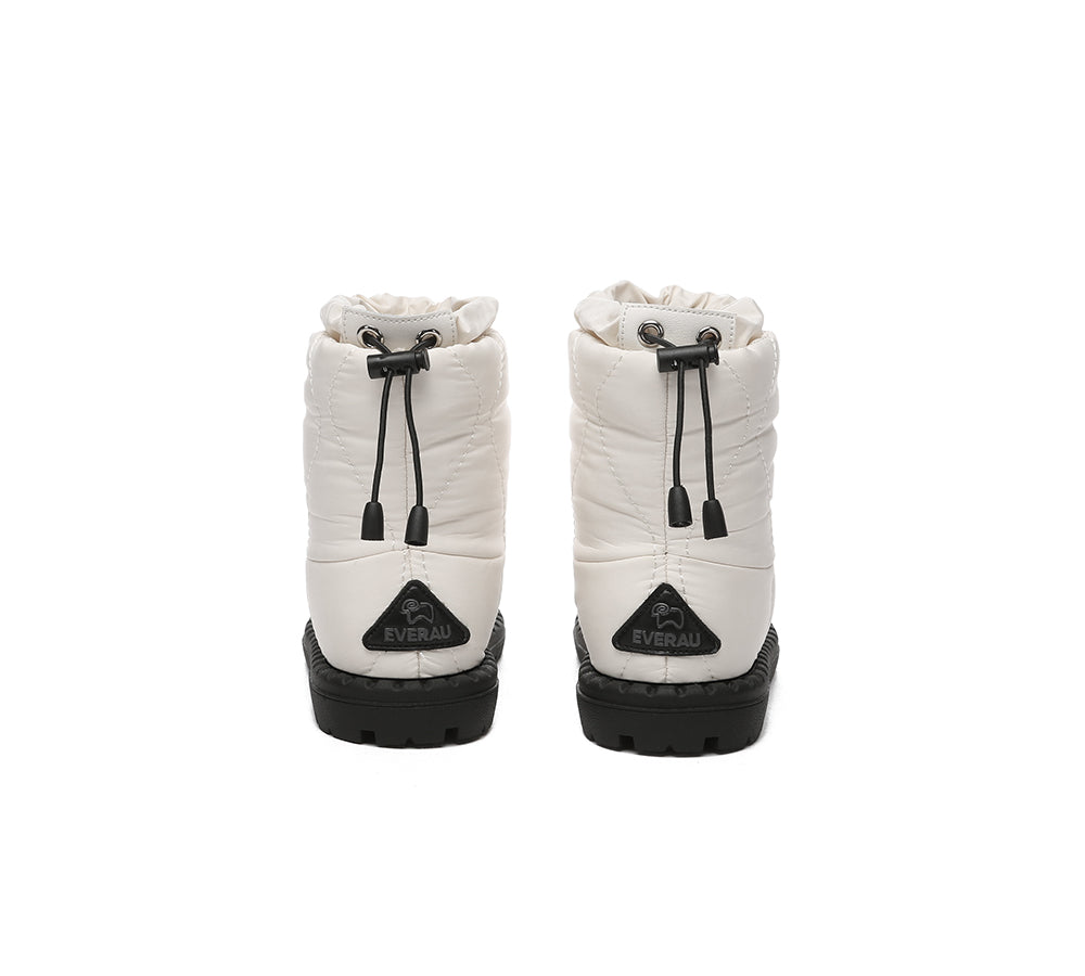 EVERAU® UGG Boots Kids Sheepskin Wool Waterproof Drawstring Sonita - UGG EXPRESS