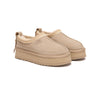 AUSTRALIAN SHEPHERD® UGG Slippers Suede Wool Lined Platform Clogs Canlia UGG AUSTRALIAN SHEPHERD