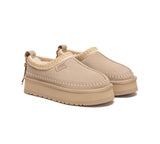 AUSTRALIAN SHEPHERD® UGG Slippers Suede Wool Lined Platform Clogs Canlia UGG AUSTRALIAN SHEPHERD