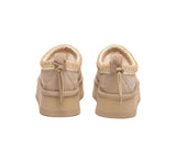 AUSTRALIAN SHEPHERD® UGG Slippers Suede Wool Lined Platform Clogs Canlia UGG AUSTRALIAN SHEPHERD