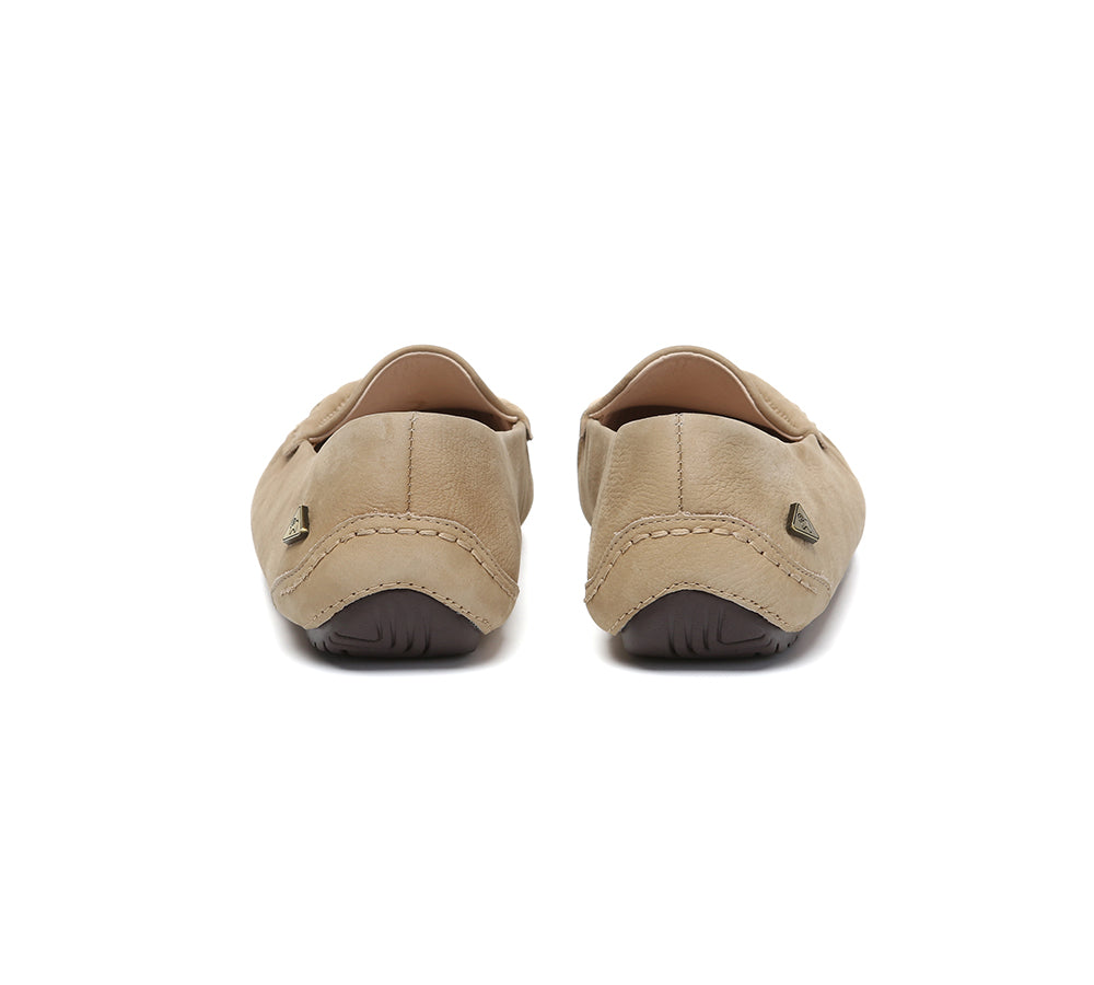 EVERAU® Women Suede Leather Moccasins Chic Soft Driving Loafers Morris EVERAU