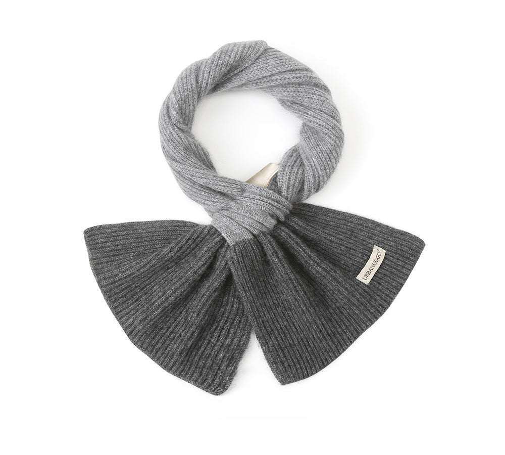 Cashmere Two Tone Knit Urban Wool Scarf