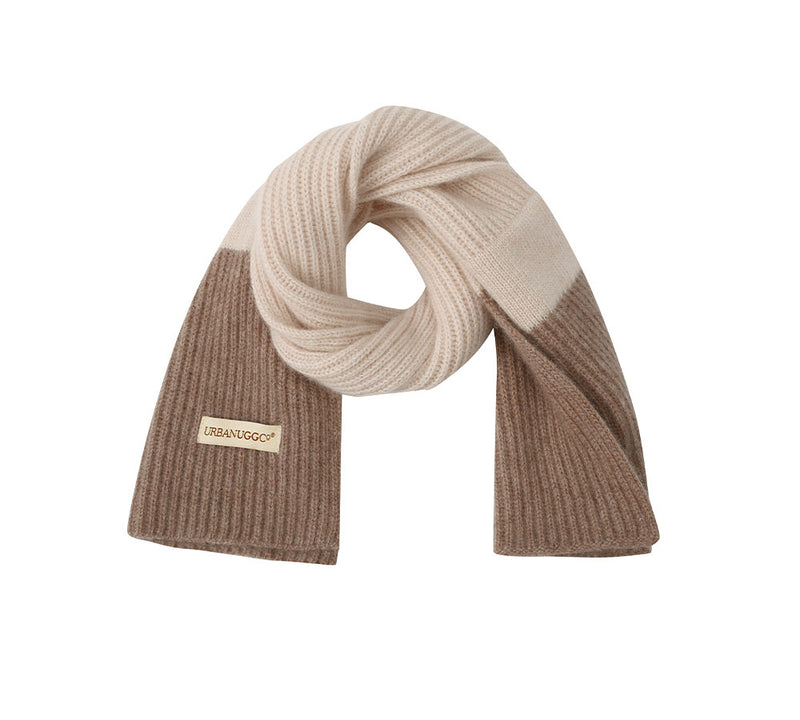 Cashmere Two Tone Knit Urban Wool Scarf