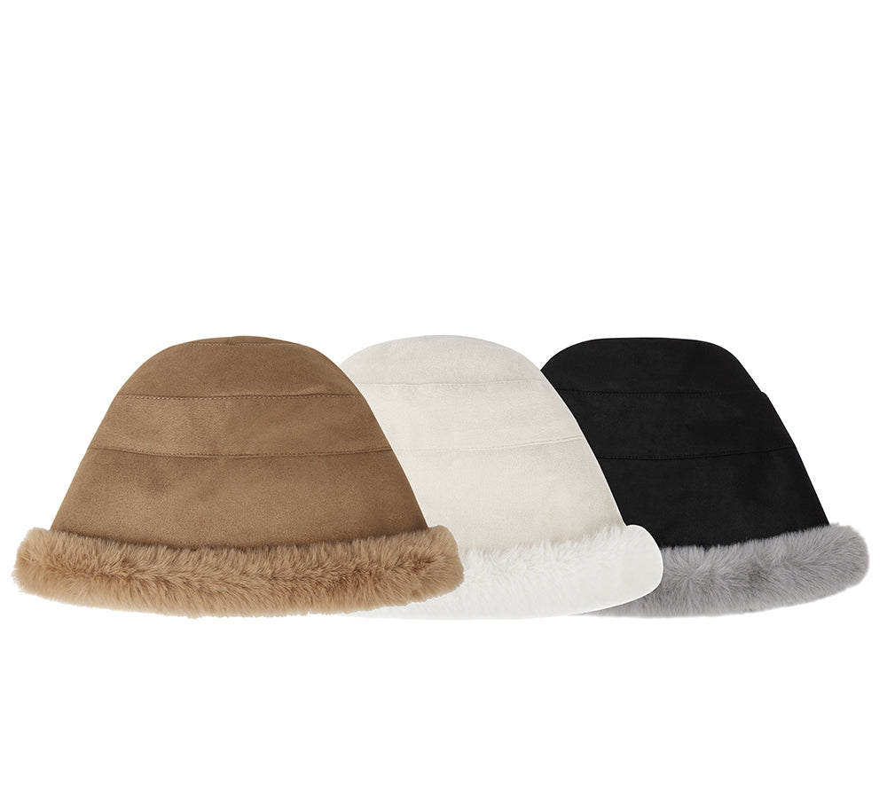 EVERAU® Suede Fluffy Warm Bucket Hat EVERAU