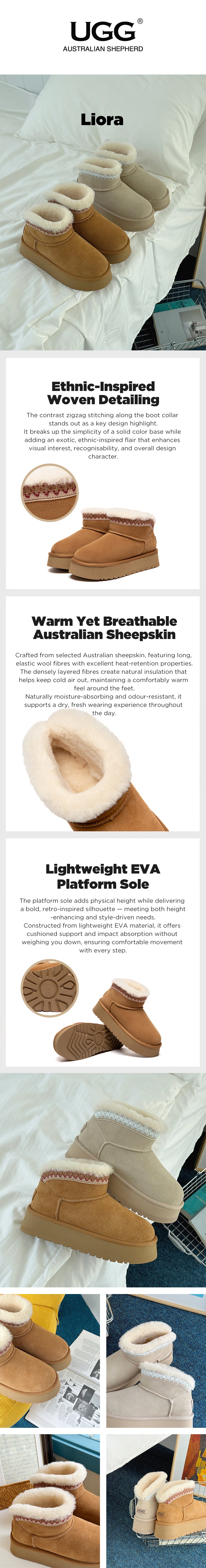 AUSTRALIAN SHEPHERD® UGG Boots Platform Liora