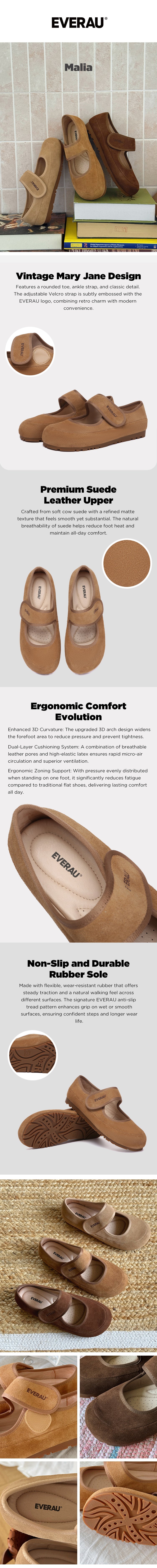 EVERAU® Women Slippers Mary Jane Malia
