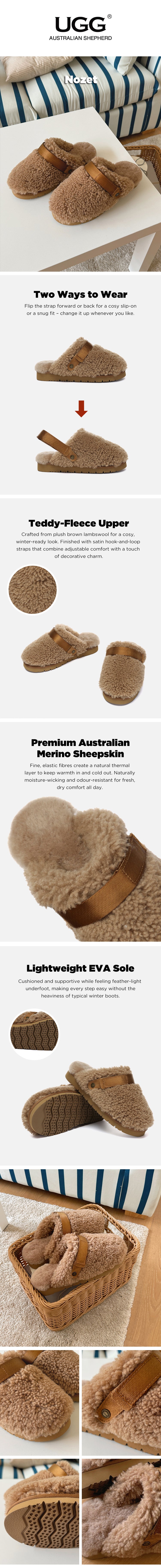 AUSTRALIAN SHEPHERD® UGG Slippers Nozet