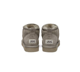 AUSTRALIAN SHEPHERD® UGG Boots Double Faced Sheepskin Wool Ankle Mini Boots Jade