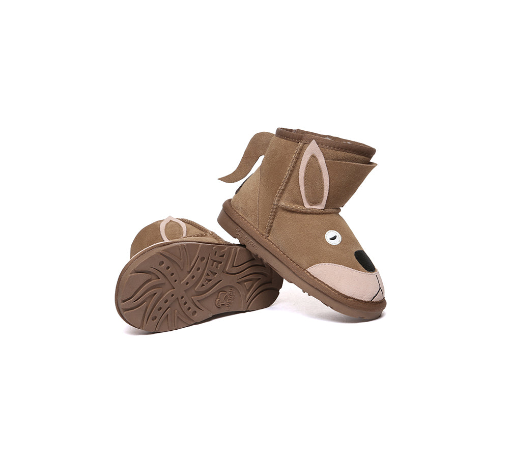 EVERAU?? UGG Boots Kids Sheepskin Wool Kangaroo Kids Plus - UGG EXPRESS