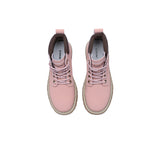 EVERAU® Women Leather Lace Up Chunky Boots Stephanie