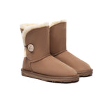 UGG EVERAU® UGG Boots Double Faced Sheepskin Wool Short Button