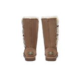 UGG EVERAU® UGG Boots Double Faced Sheepskin Wool Tall Button - UGG EXPRESS