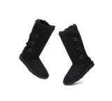 UGG EVERAU® UGG Boots Double Faced Sheepskin Wool Tall Button - UGG EXPRESS