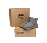 UGG EVERAU® UGG Boots Double Faced Sheepskin Wool Ankle Mini Classic - UGG EXPRESS