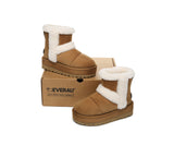 UGG EVERAU® UGG Boots Women Sheepskin Wool Shearling Lined Ankle Platform Udelia