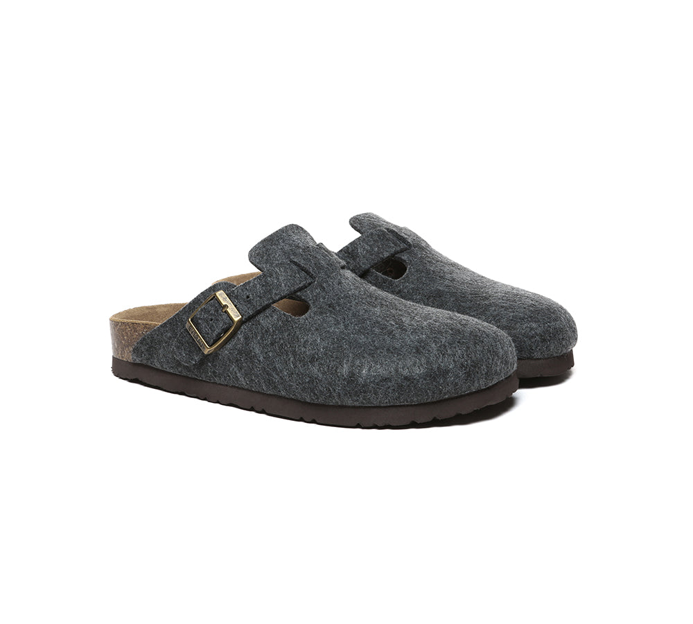 EVERAU?? Women Adjustable Buckled Straps Slip-on Flat Sandal Slides Brynn - UGG EXPRESS