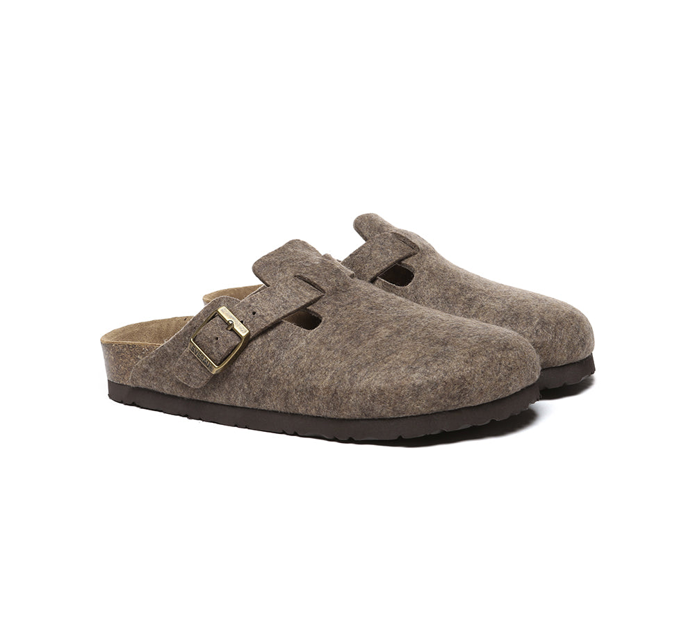 EVERAU?? Women Adjustable Buckled Straps Slip-on Flat Sandal Slides Brynn - UGG EXPRESS