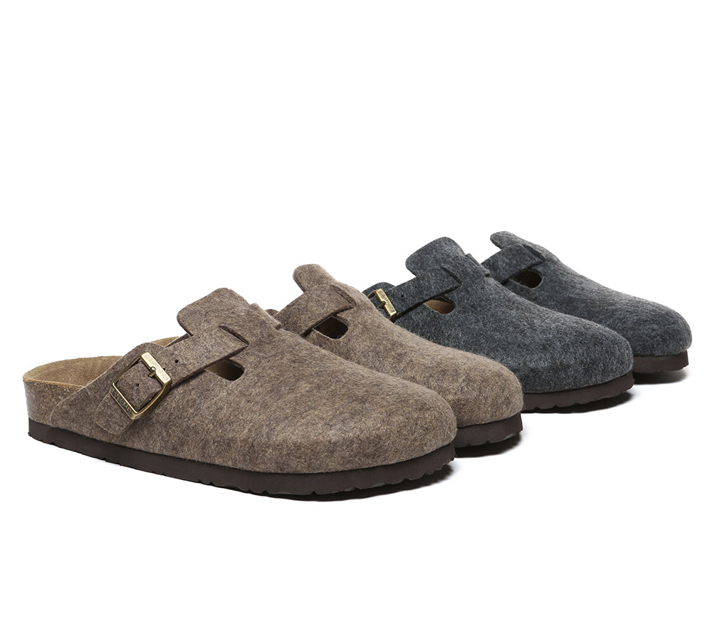 EVERAU?? Women Adjustable Buckled Straps Slip-on Flat Sandal Slides Brynn - UGG EXPRESS