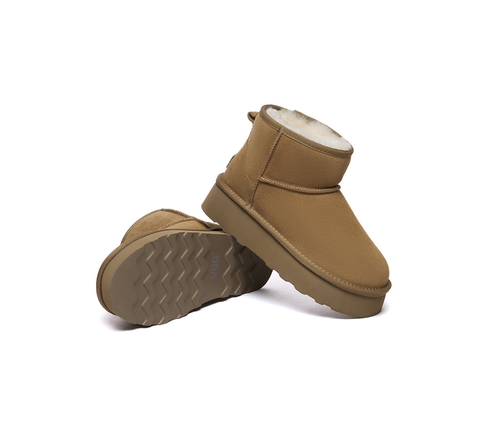 AUSTRALIAN SHEPHERD® UGG Boots Sheepskin Wool Ankle Platform Rommie - UGG EXPRESS