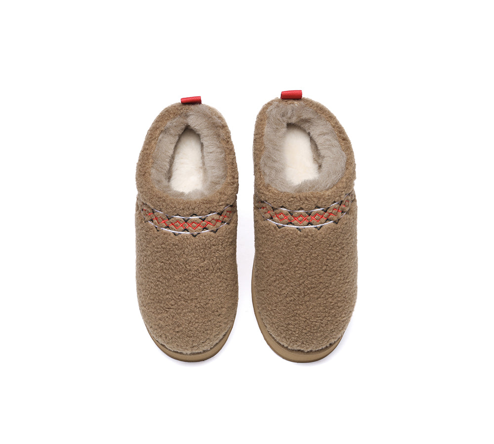 AUSTRALIAN SHEPHERD?? UGG Slippers Sheepskin Wool Plush Ankle Platform Madge - UGG EXPRESS