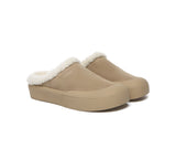 EVERAU® UGG Slippers Sheepskin Wool Scuff Staney