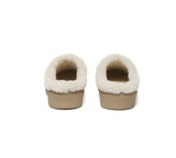 EVERAU® UGG Slippers Sheepskin Wool Scuff Staney