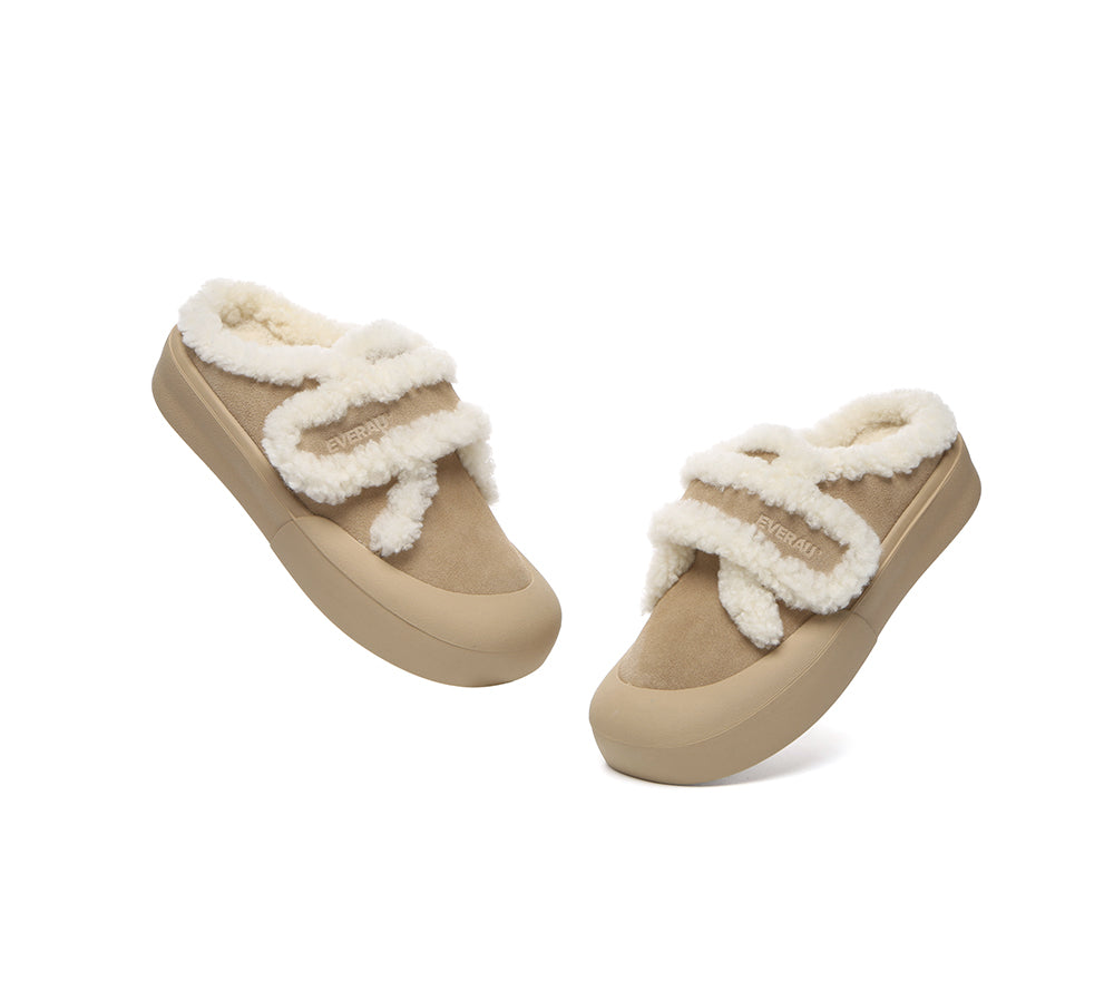 EVERAU® UGG Slippers Women Shearling Stacia