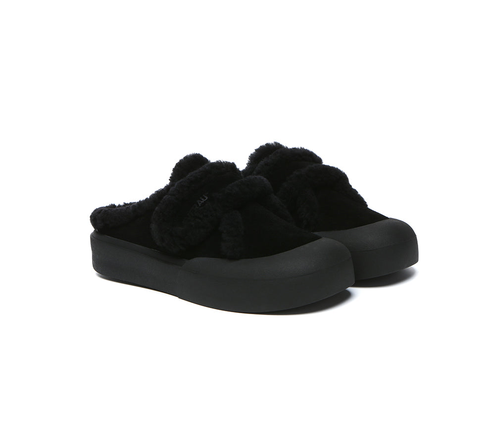 EVERAU® UGG Slippers Women Shearling Stacia