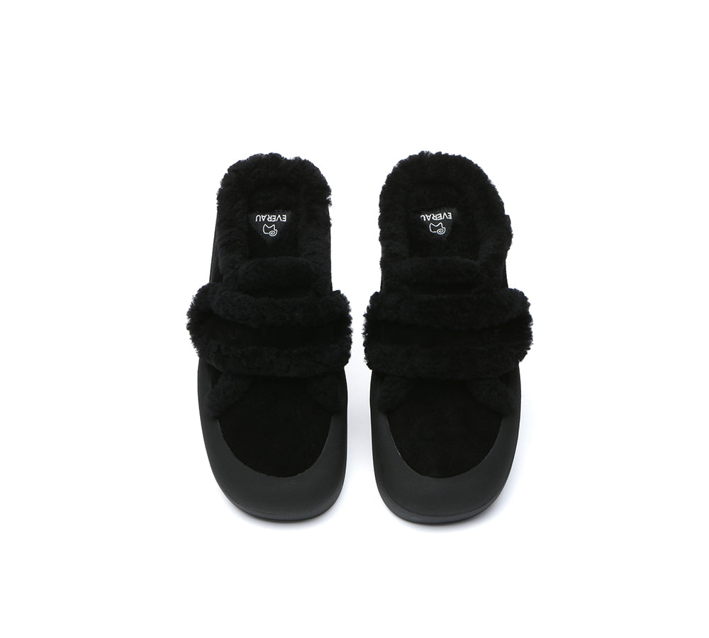 EVERAU® UGG Slippers Women Shearling Stacia