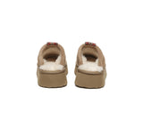 AUSTRALIAN SHEPHERD® UGG Slippers Sheepskin Wool Platform Tazzy Calla