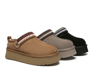 EVERAU® UGG Slippers  Kintted Platform Maeve