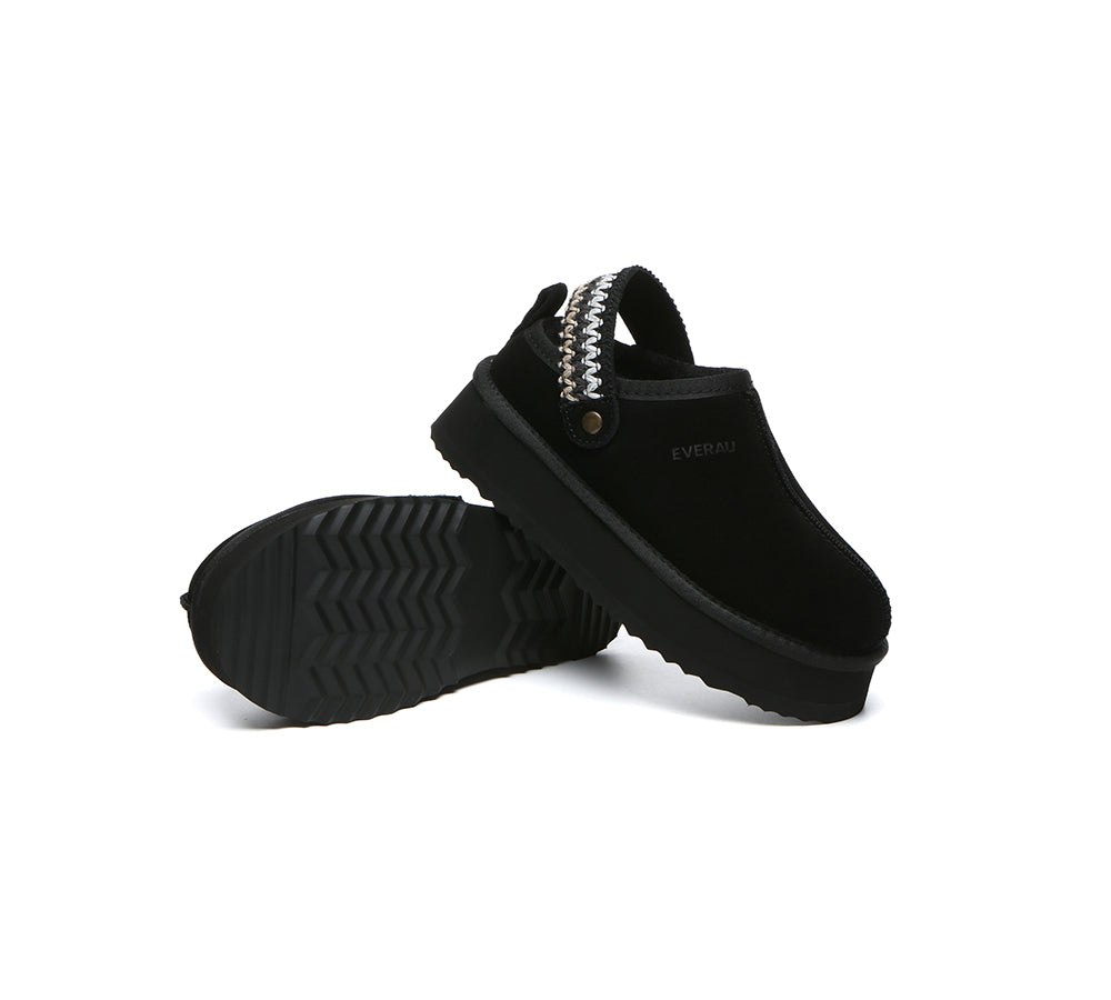 EVERAU® UGG Slippers Kintted Platform Maeve