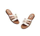 EVERAU® Women Leather Ultra Soft Flat Slides - UGG EXPRESS