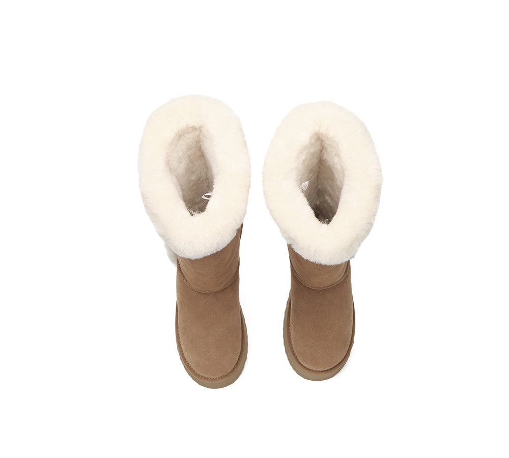 UGG EVERAU® UGG Boots Women Shearling Tall Platform Kazzi
